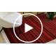 Dywan ORIENT 5132 bordo / czarny Orientalny, z frędzlami 