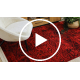Dywan ORIENT 4722 bordo / czarny Orientalny, z frędzlami 